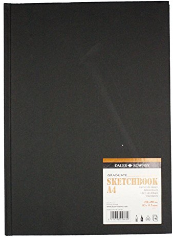 Daler Rowney Graduate skissbok A4 hård bunden 46 ark