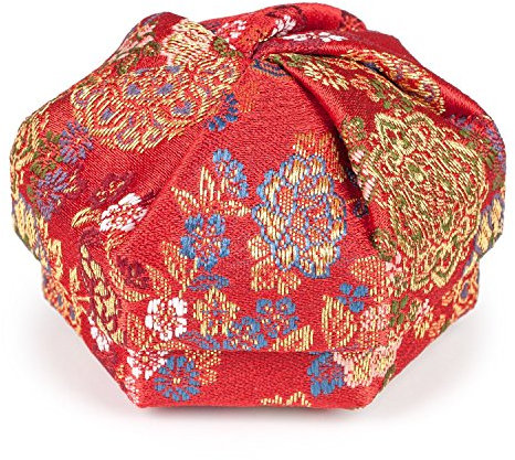 Red Floral Traditional Japanese Jewellery Box
