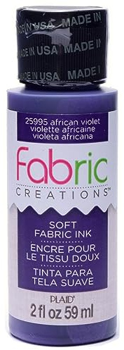 Plaid Fabric Creations Fabric Paint, Water Based Ink, African Violet, 59 ml