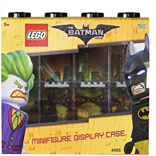 LEGO Batman Minifiguren-Schaukasten für 8 Minifiguren, Stapelbare Wand- oder Tischbox, schwarz