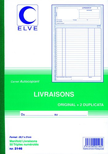 CARNET 'LIVRAISONS' 297X210 unité 1