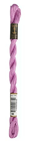 Ankare pärlgänga, broderitråd, bomull, 0096 flox, floxer