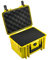 B&W International GmbH Outdoor Case Hartschalenkoffer Typ 2000 mit Schaumstoff (Hardcase Koffer IP67, SI Würfelschaum, wasserdicht, Innenmaß 25x17,5x15,5cm, Gelb), 2000/Y/SI, Typ 2000 - Innenmaß 25x17x15cm