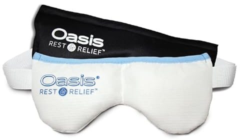 Oasis Rest & Relief Reusable Hot Cold Therapy Eye Mask