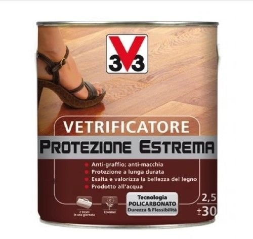 VETRIFICATORE PARQUET PROTEZIONE ESTREMA V33 (Incolore Satinato)