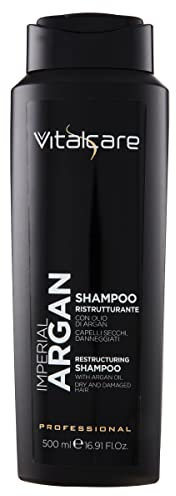 Vitalcare | Imperial Argan - Shampoo Capelli Ristrutturante, per Capelli Secchi e Danneggiati, Shampoo Ristrutturante con Olio d'Argan, 500 ml