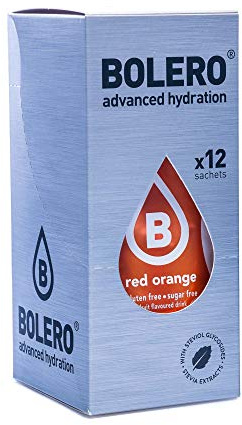 Bolero Drinks Lot de 12 boîtes de 9 g Rouge/orange