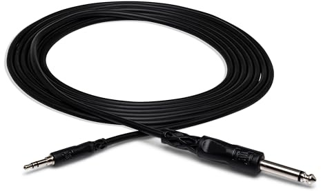 Hosa CMP-103 1/4 Inch TS to 3.5 mm TRS Mono Interconnect Cable, 3 Feet