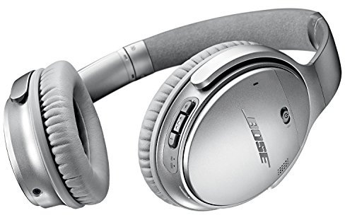 Bose QuietComfort 35 (Series I) Wireless Headphones, Noise Cancelling - Silver [Old Model]