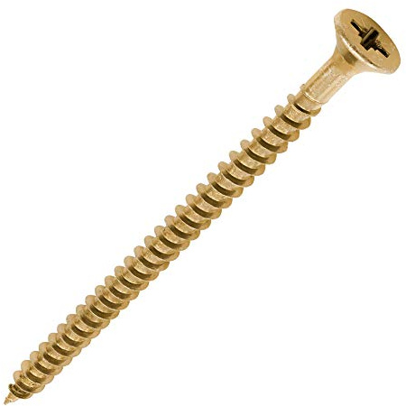 TIMco 50080SOLOC - Pz2 Csk Zyp Pasivado Solo Woodscrew - Amarillo