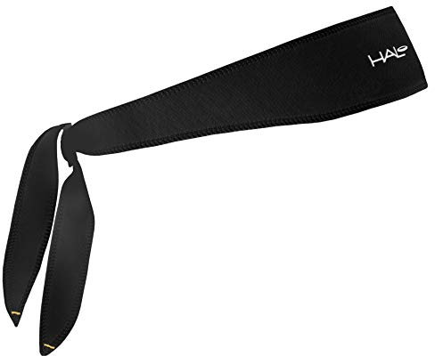 Halo Headband Halo I- Custom Fit - Schweißband für Damen und Herren, rutschfest, mit feuchtigkeitsableitendem Dryline-Stoff, Schwarz