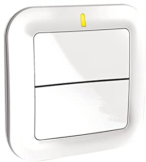 Delta Dore Interrupteur sans fil Tyxia 2310 pour commande d'éclairages, d'automatismes et de scénarios - Centralisation | éclairage connecté - 6351380, Blanc