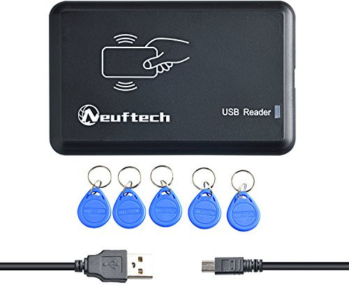 Neuftech USB RFID Reader ID Kartenlesegerät Kartenleser Kontaktlos Card Reader für EM4100