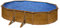Gre KIT500WB Pool mit Rand, oval, 14550 l, Blau, Holz