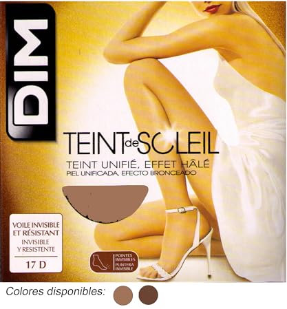 Dim Teint De Soleil - Collants - Femme - Beige (Hâlé) - FR: 2 (Taille fabricant: 2)