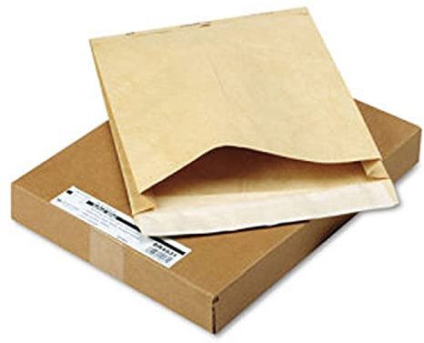 250 Stück Briefumschläge Kraftpapier Blasebalg bis 3,9 cm Dicke 18,4 x 17,8 cm Avana