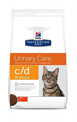 Hill's Prescription Diet Urinary Care c/d Multicare per problemi urinari Mangime secco gusto pollo, 1.5 kg, Confezione da 2 pezzi