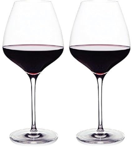 The One Wine Glass - Perfectly Designed Shaped Red Wine Glasses For All Types of Red Wine By Master Sommelier Andrea Robinson, Premium Set Of 2 No Lead Crystal Glasses, and Break Resistant