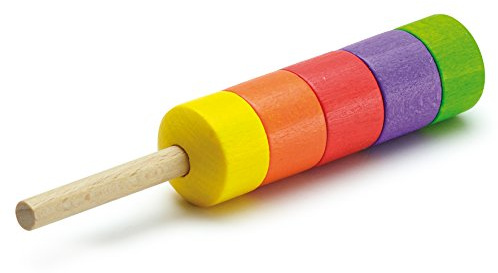 Wooden Play Food - Pretend Play Grocery Shop - Ice Lolly Colours by Erzi