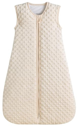 BABYINABAG Summer Model Baby Sleeping Bag and Sack, Plush Minky Dot, 1.25 Togs, for Infants and Toddlers (Medium (10-24 mos))