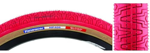 Panaracer Hp406 BMX Tyre Pneu Unisexe, Rouge/Ambre, 20 x 1.75