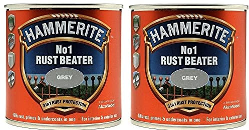 Hammerite NO.1 Rust Beater Grey Anti Corrosion Protection 250ml x 2