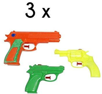 UMKY 3 Water Gun Pistols For Children Squirt Party bag filler