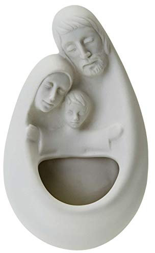 Holyart Acquasantiera Sacra Famiglia Francesco Pinton 17 cm