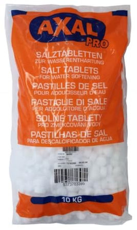 Axal Pro 10kg Salztabletten Regeneriersalz Tabletten-Form Wasserenthärtungsanlagen Pools