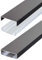 Flacher Design Aluminium Kabelkanal lackiert in Titanium Anthrazit Seidenmatt selbstklebend 50 mm x 15 mm Alunovo Kabelschacht Leitungskanal Installationskanal (Länge: 30cm)