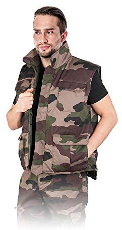 Leber&Hollman LH-Hunbe_M Hunter - Chaleco protector forrado, talla M, color camuflaje