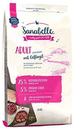 Sanabelle Adult Geflügel Katzenfutter, 1er Pack (1 x 10 kg)
