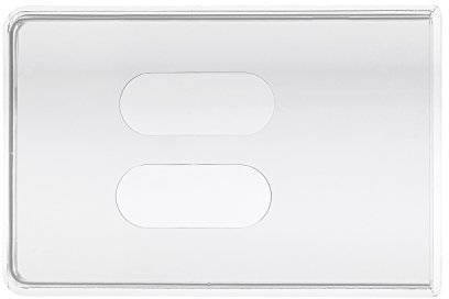 5 x KARTENHÜLLE Transparent für 2 Karten - Ausweishülle Ausweisetui Schutzhülle Kreditkartenhülle Kreditkarte Ausweis Hülle Karte EC Scheckkarte Kunststoff - Made in Germany