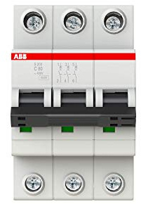 ABB S200 MCB Leitungsschutzschalter Typ C, 3-polig 80A 440V, Abschaltvermögen 6 kA System Pro M Compact