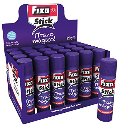Fixo Stick 00020535－ Barra de pegamento Trazo Mágico de 20g, Violeta