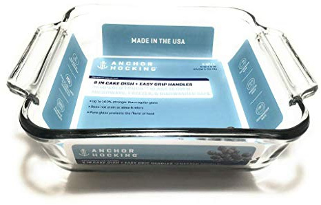 Anchor Hocking, Glass Square Baking Dish 8 Inch, 1 Count