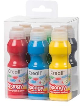 Creall Havo35026 420ml Assortiment de peinture pour affiches Havo Spongy (6 pièces)