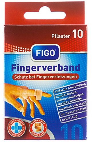 Figo Fingerverband12cm extra lang, 2er Pack (2 x 10 Stück)