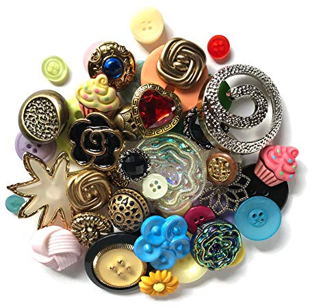 Buttons Galore Great Grab Bag with Craft and Sewing Buttons, 12-Ounce
