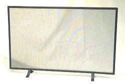 FIREFIX 125/1NO Funkenschutzgitter mit Gittergeflecht, Stahl schwarz, 800 x 520 mm (BxH)