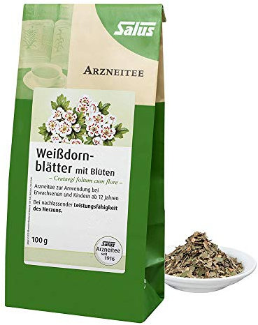 WEISSDORNBLÄTTER m.Blüten Arzneitee Bio Salus 100 g