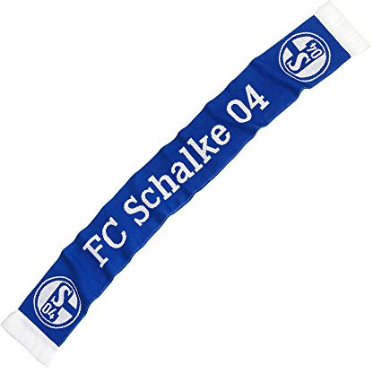 FC Schalke 04 Fan Schal FC Schalke 04 - Fan Schal Classic, Weiß Blau, L, 17303