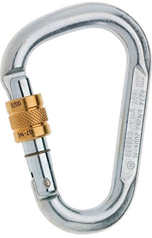 EDELRID Karabiner aus gehärtetem Stahl Steel HMS Screw