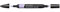 Winsor & Newton 0204226 - Penarello a Doppia Punta, Viola (Lilla), Singolo, 1 Pezzo