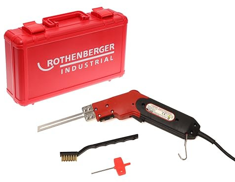 ROTHENBERGER Industrial Styropor und Hartschaumschneidegerät, 190 W, Styroporschneider im praktischen Kunststoffkoffer, inkl. Schneidmesser und Reinigungsbürste, Max. Temperatur ca. 315° C, 1500000062