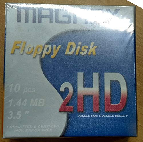 FLOPPY DISK 1,44MB HD MAGNEX FORMATTATI CONFEZIONE DA 10 UNITA'