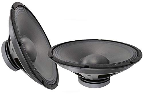 Skytec 15 Bass Woofer Speaker Pair - 600W 4 Ohm Replacement Drivers for PA Systems & DIY Audio Projects with Vented Magnets, Stiff Suspension & 98dB SPL