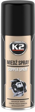 K2 Kupfer Spray, Kupferfarbe, Sprühkupfer, 400°C bis +1100°C, Sprühflasche 400ml