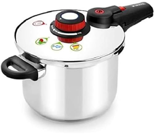 Monix Selecta, Pentola a Pressione, in Acciaio Inossidabile, Argento, 25 Cm, 7 Litri