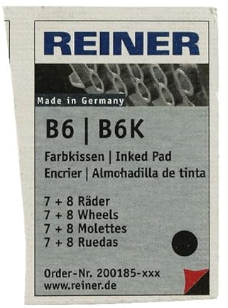 Colop B6K Ink Pad For Reiner B8 Automatic Numberers. Gives Thousands Of Crisp, Clear Impressions. Colour: Black.